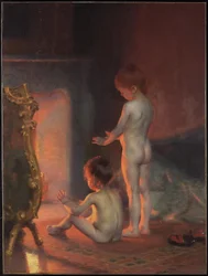 A fürdő után, 1890